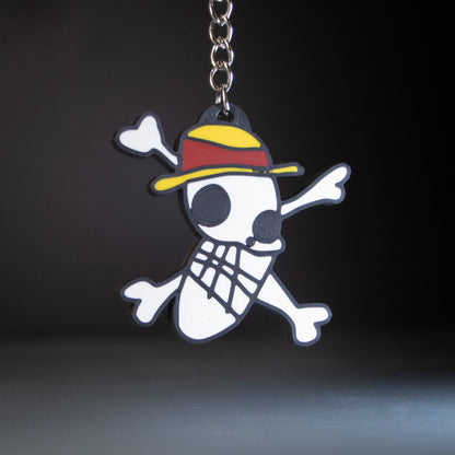 3D printed Keychain - Luffy's Self Drawn Flag